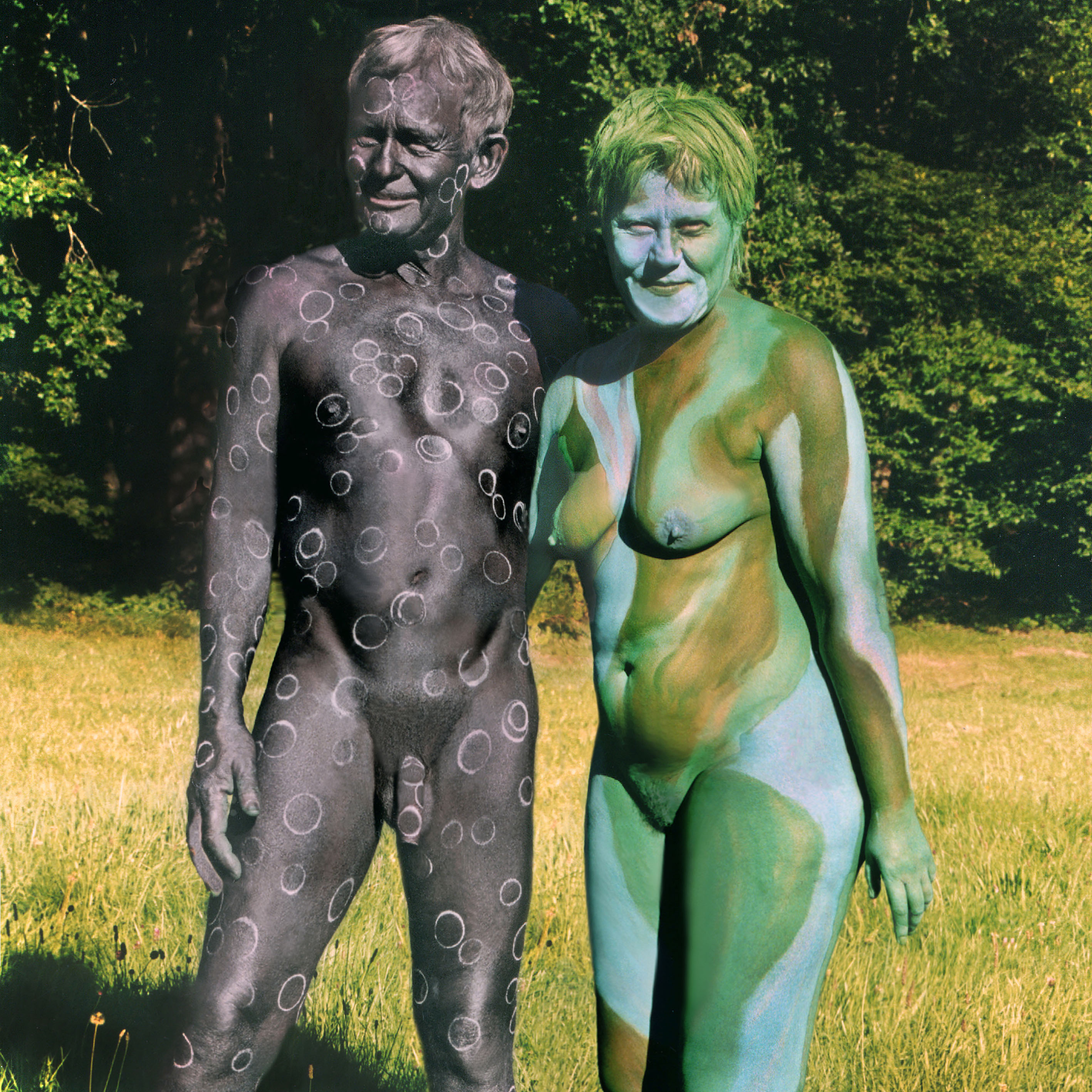 Bodypainting nackt. 